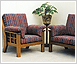 Fumed oak chair and Settee Fumed oak chair and Settee