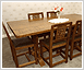 6ft table and lattice back chairs 6ft table and lattice back chairs