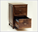 Walnut filing cabinet